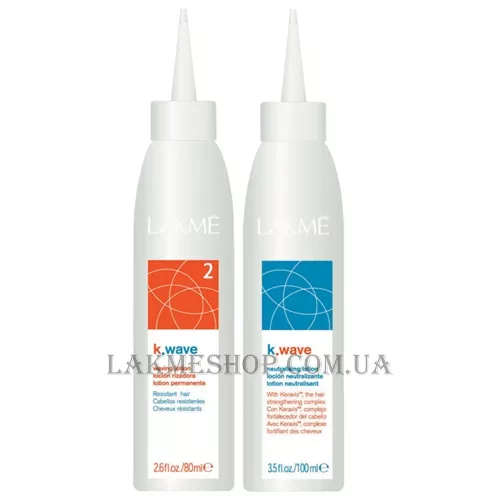 LAKME k.wave 2 - Двокомпонентна хімічна завивка для фарбованого та пошкодженого волосся
