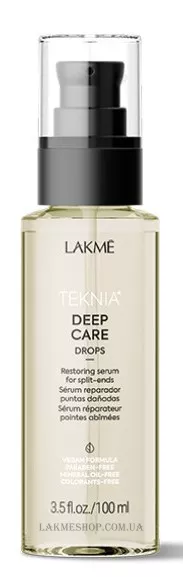 LAKME Teknia Deep Care - Відновлюючі краплі для сухого та пошкодженого волосся