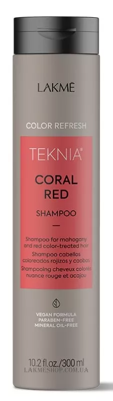 LAKME Teknia Color Refresh Coral Red - Шампунь для волосся червоних відтінків