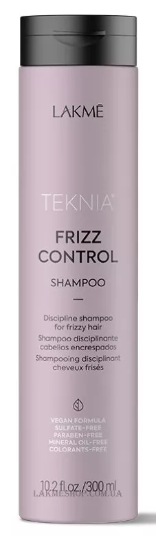 LAKME Teknia Frizz Control Shampoo - Дисциплінуючий шампунь для кучерявого волосся