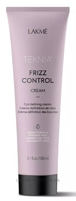 LAKME Teknia Frizz Control Cream - Крем для волосся підкреслюючий кучері