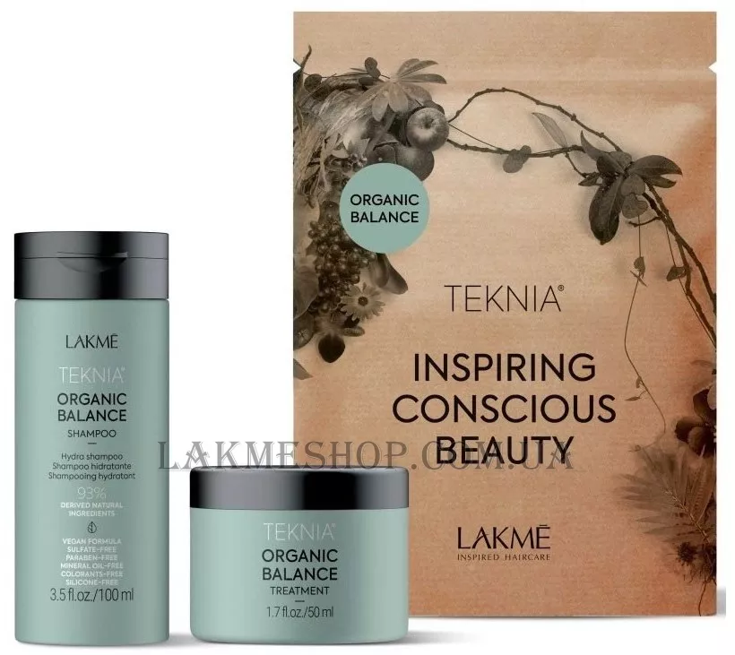 LAKME Teknia Organic Balance Travel Pack - Дорожній набір