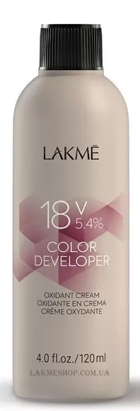 LAKME Color Developer Oxidant Cream 18 vol - Окислювач 5,4%