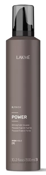 LAKME K.Finish Power Strong Hold Mousse - Піна для укладання волосся з сильною фіксацією