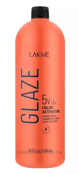 LAKME Glaze Color Activator Cream 5 Vol - Активатор фарби для волосся кремовий 1,5%